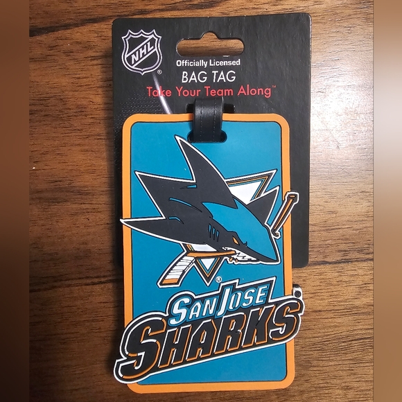 NWT NHL Bag Tag San Jose Sharks - Picture 1 of 3